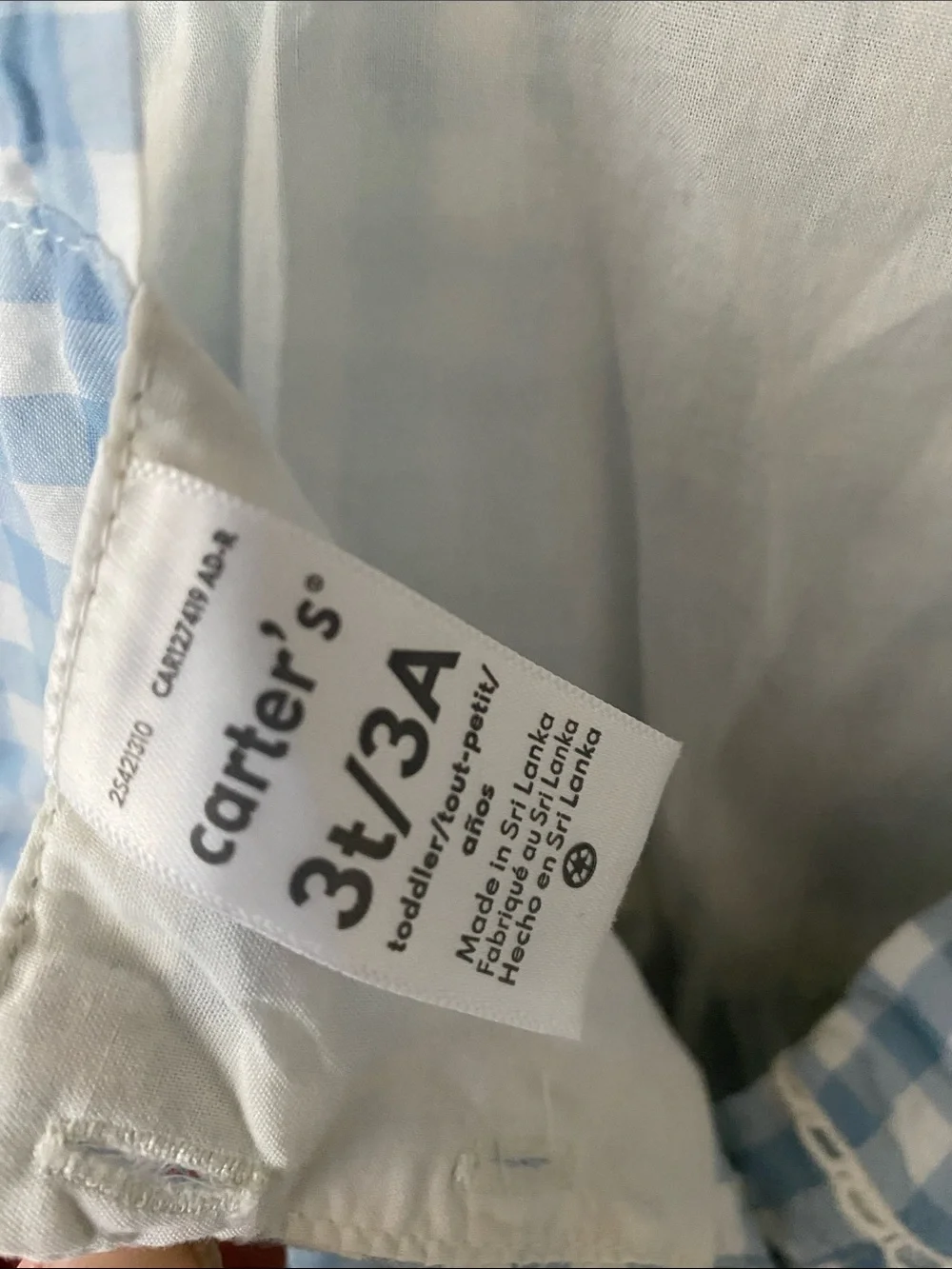 Carters light blue